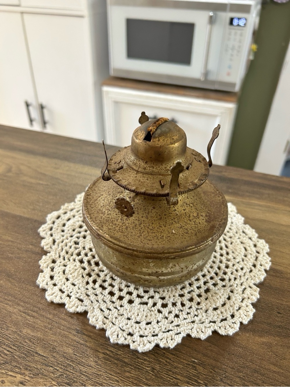Vintage Lamplight Farms Oil Lamp Base Primitive Decor